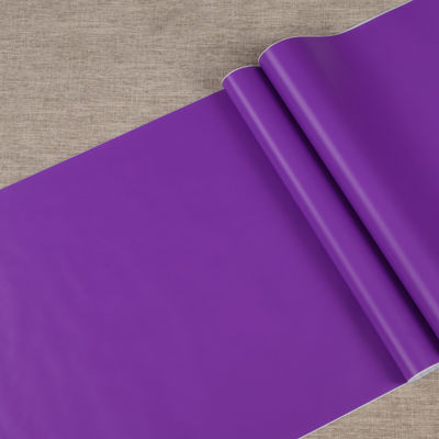 quality  Jinyi 5553 Handcraft Waterproof Purple Wall Furniture Gift Book Cover Solid Simple Home Decor PVC Material Sticker factory